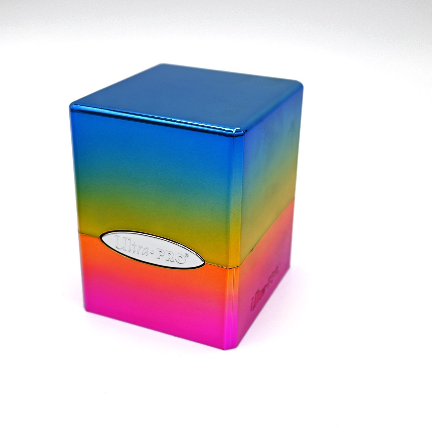 Ultra Pro - Deck Box Cube en Satin - Arc-en-ciel - flash vidéo