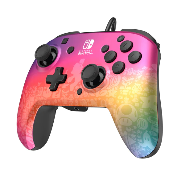 PDP - Manette de jeu filaire REMATCH Star Spectrum pour Nintendo Switch et Switch OLED - flash vidéo