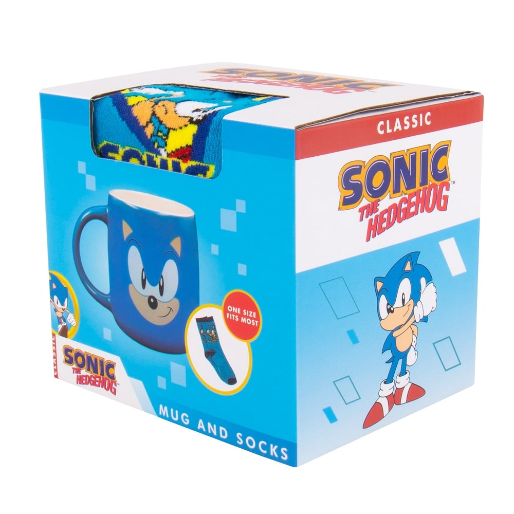Sonic the Hedgehog - Coffret mug et chaussettes - flash vidéo