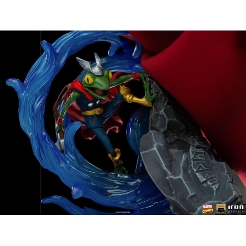 Iron Studios - Deluxe Arts Scale 1/10 - Marvel - Thor Unleashed Statue 28cm - flash vidéo