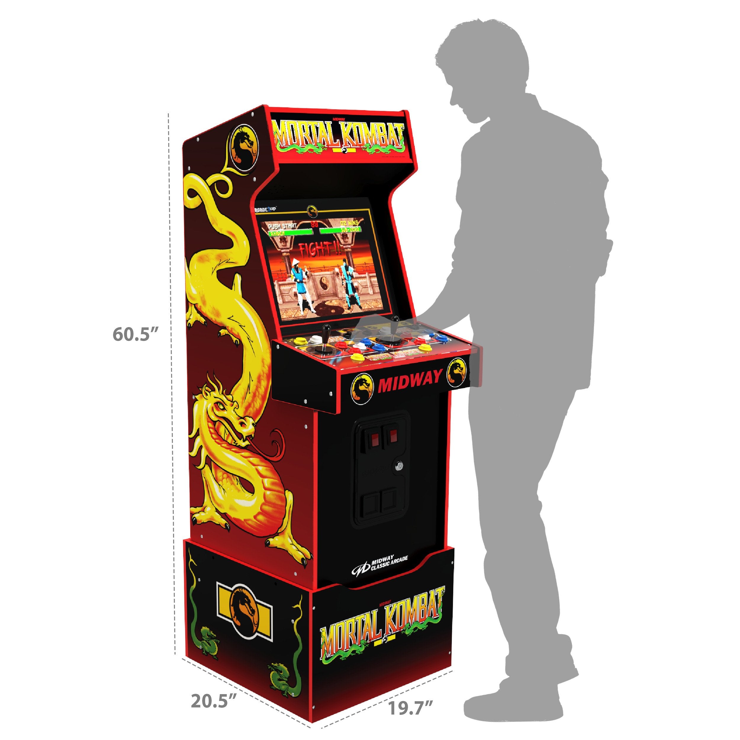 Arcade1Up - Mortal Kombat Midway Legacy 14-en-1 Arcade Machine - flash vidéo