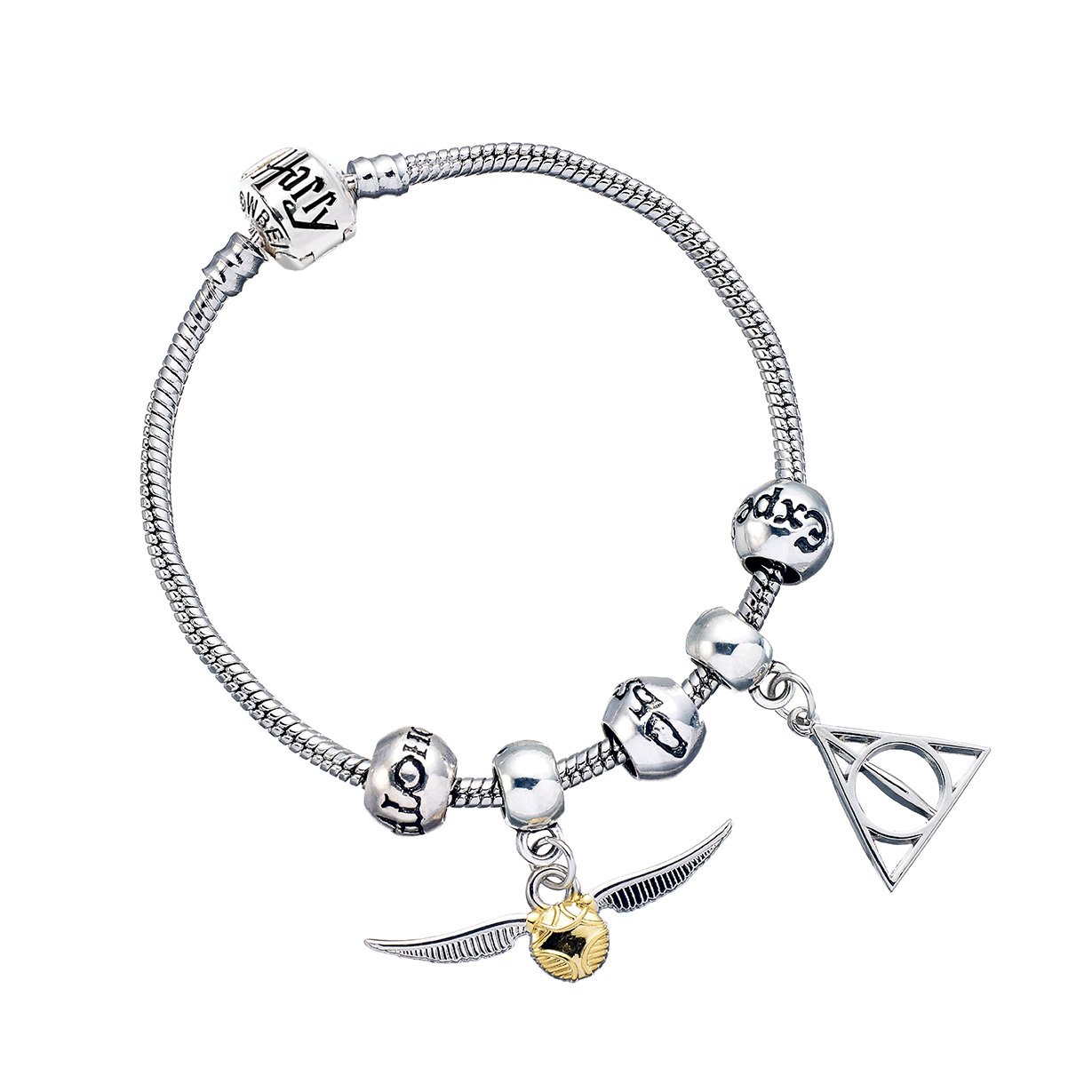 Harry Potter - Set de bracelet à breloques Charms argenté - flash vidéo