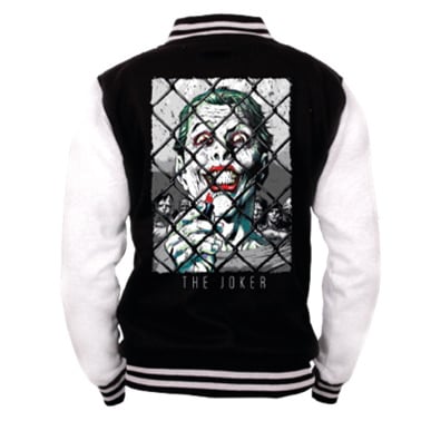 DC Comics - Batman - Veste Noire et Blanche pour Hommes - Le Joker - L - flash vidéo