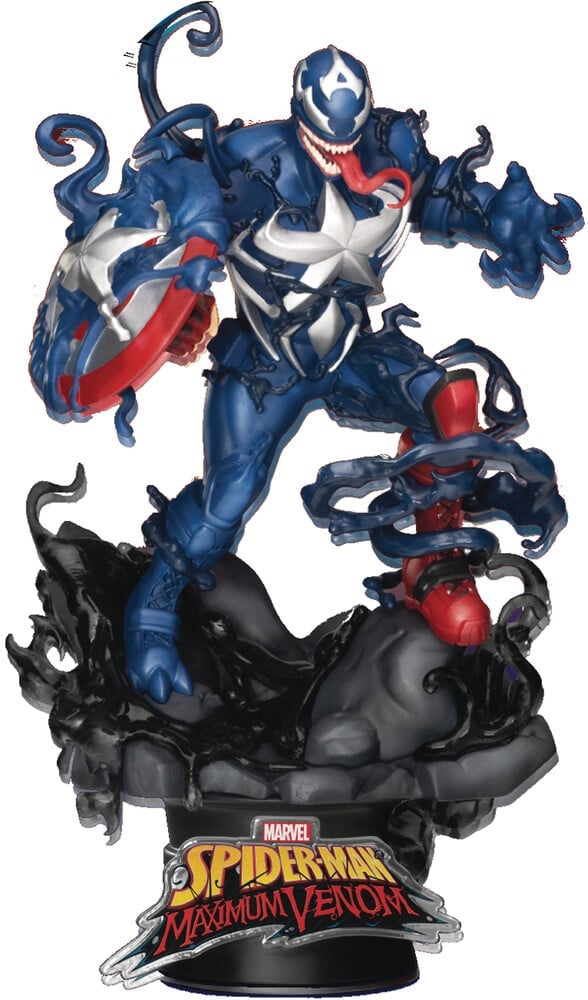 Marvel - Diorama-65 Maximum Venom Capitaine America - flash vidéo