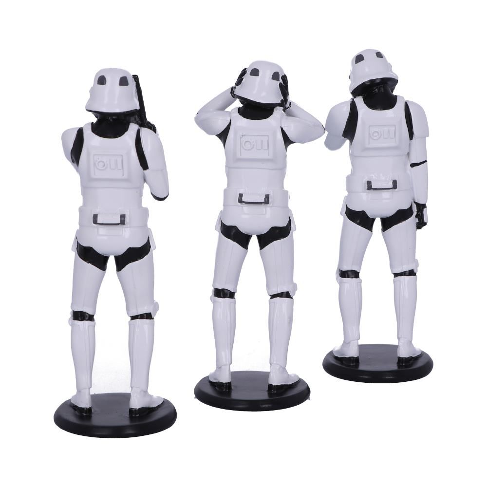 Les Trois Sages Stormtroopers Figurines 14cm - flash vidéo