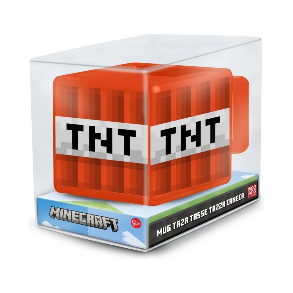 Minecraft - Tasse 3D en céramique TNT - 445ml - flash vidéo