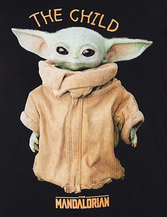 The Mandalorian - T-shirt Noir Femmes Logo The Child - S - flash vidéo