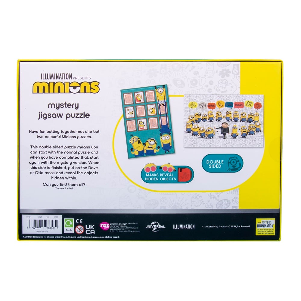 Minions - Puzzle mystère - flash vidéo