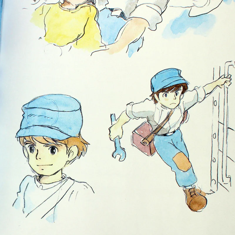 Ghibli - Le Château dans le ciel - Carnet de notes à couverture Sheeta et Pazu - flash vidéo