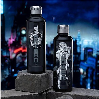 DC Comics - Bouteille d'eau en métal Batman - flash vidéo