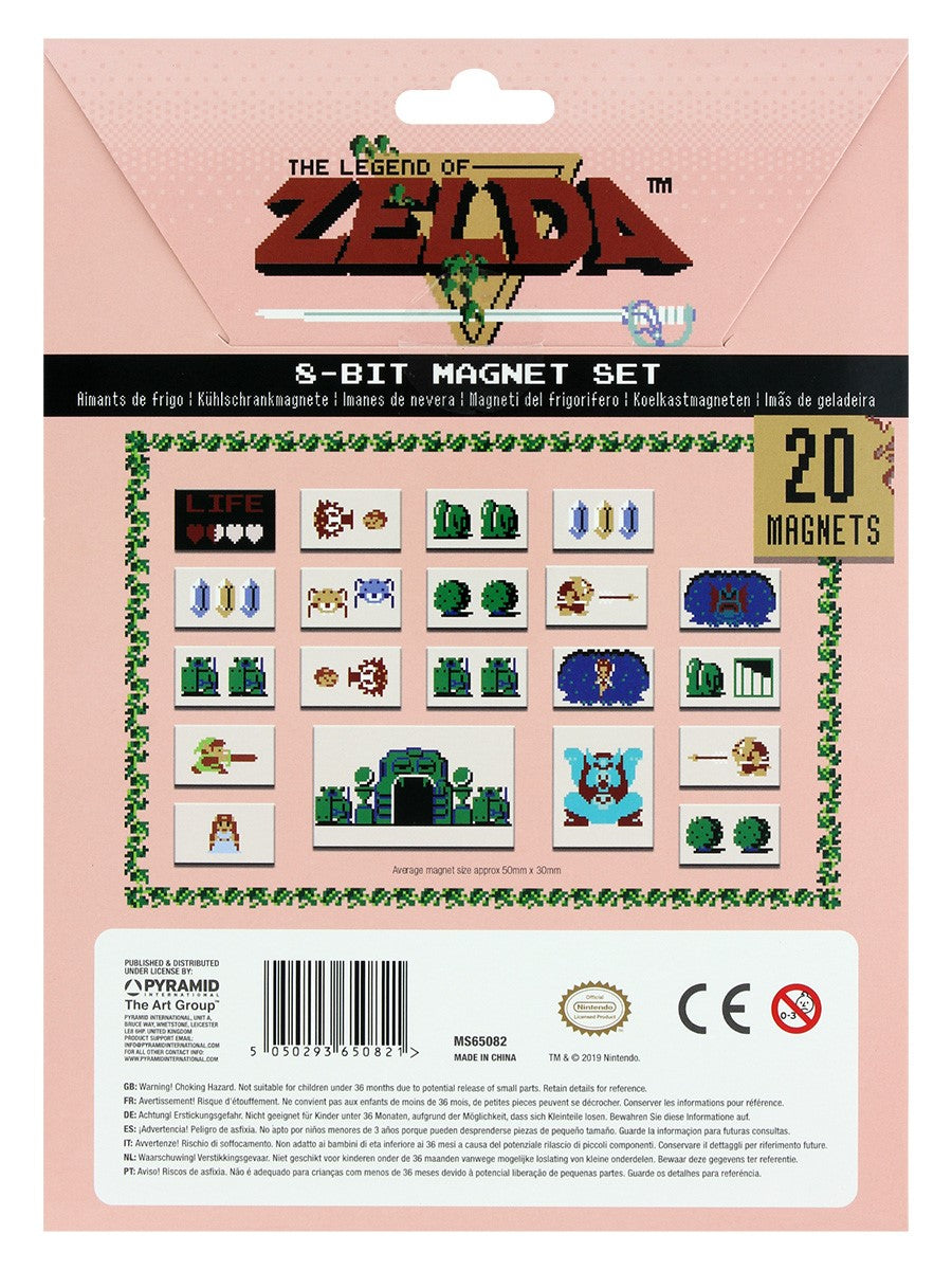 The Legend of Zelda - Pack d'Aimant Retro - flash vidéo