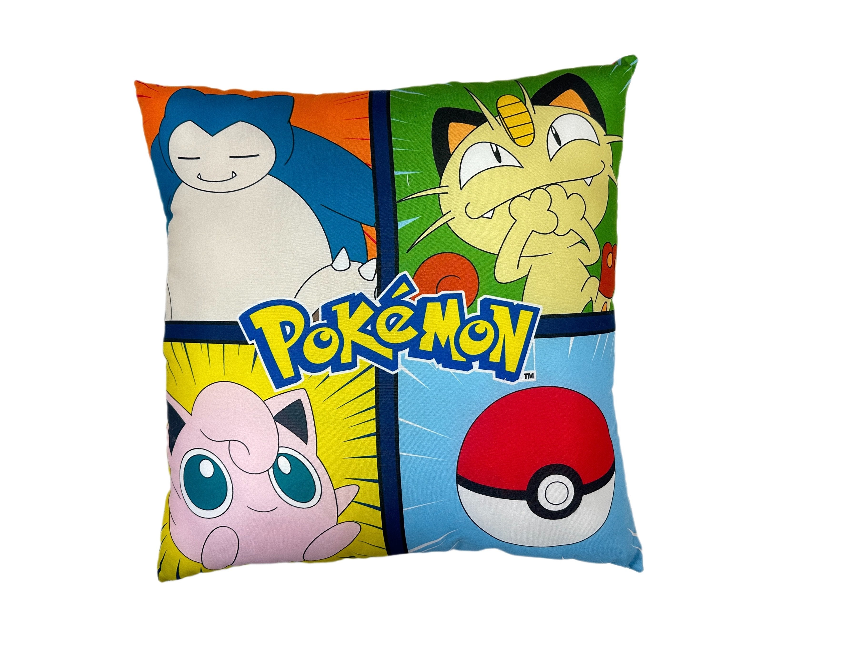 Pokémon - Coussin double face Pikachu et ses amis (40x40cm) - flash vidéo