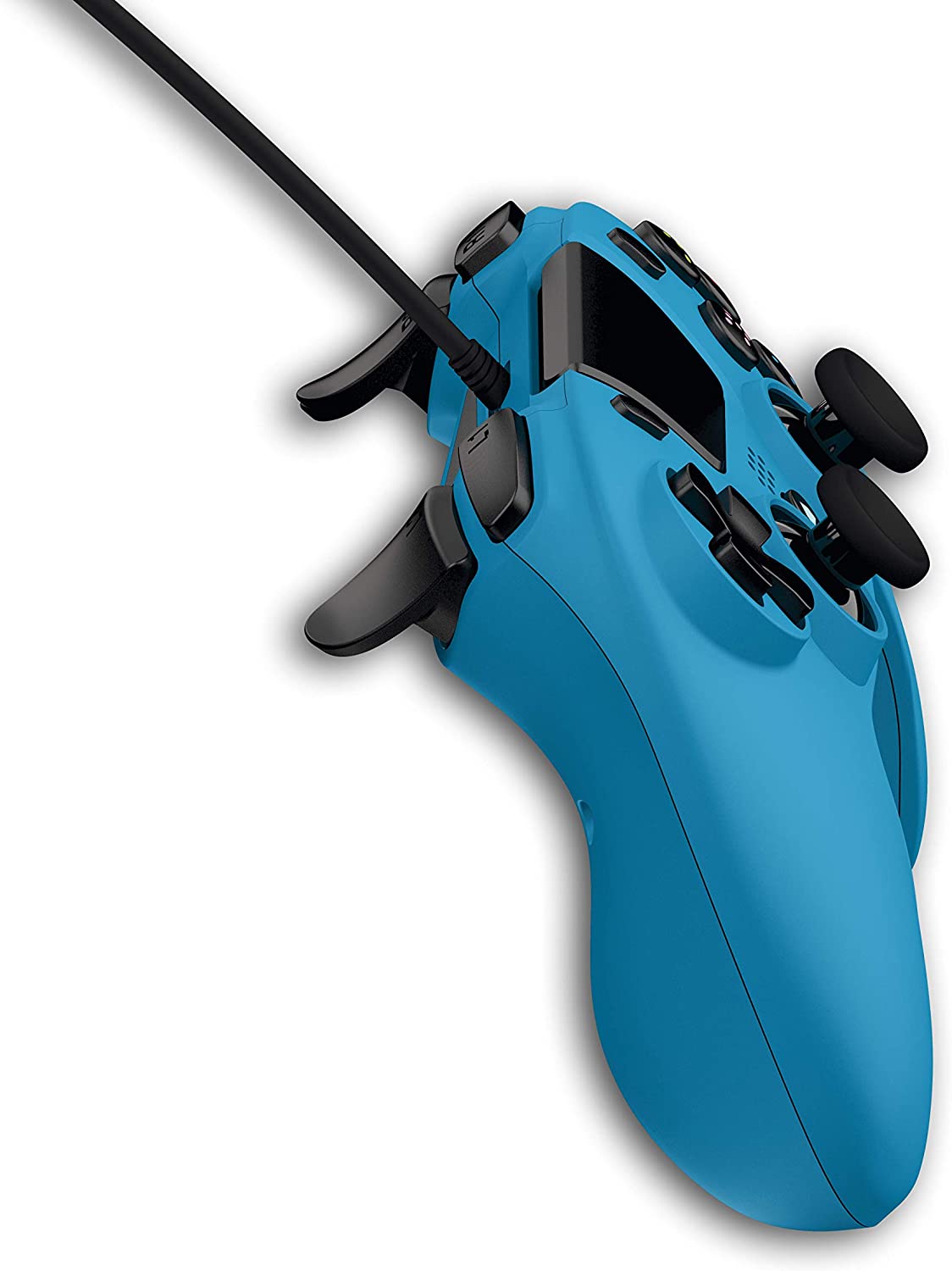 Gioteck - Manette filaire premium VX4 Bleu pour PS4 et PC - flash vidéo