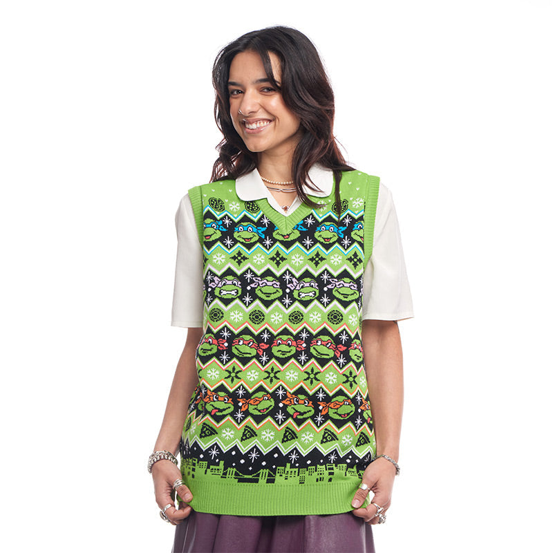 Numskull - Tortues Ninja - Débardeur de Noël UK L - flash vidéo