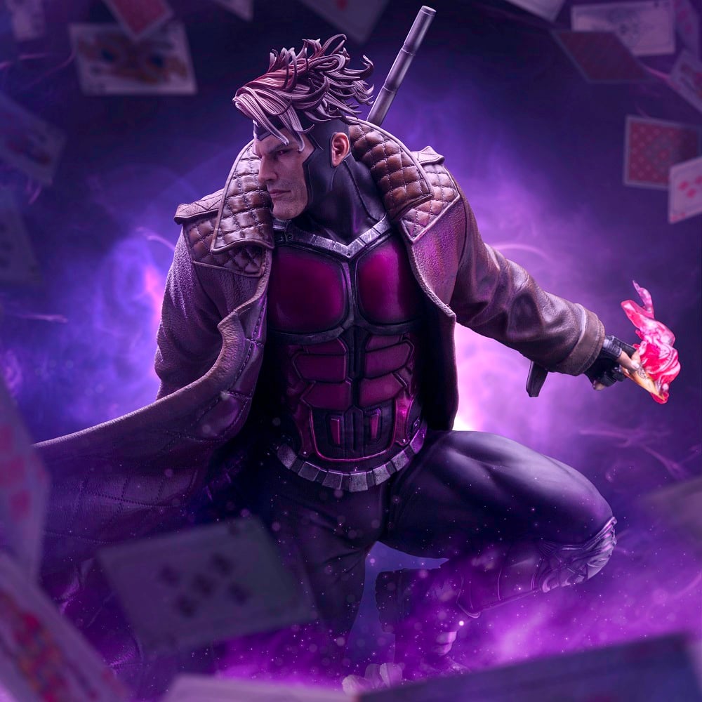 Iron Studios - Deluxe Legacy Replica 1/4 - Marvel - X-Men - Gambit Statue 70cm - flash vidéo