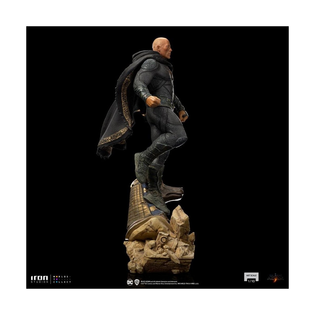 Iron Studios - Arts Scale 1/10 - DC Comics - Black Adam - Black Adam Statue 27cm - flash vidéo