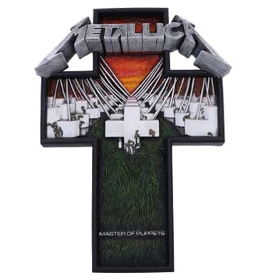 Metallica - Plaque murale pochette de l'album Master of Puppets 31.5cm - flash vidéo