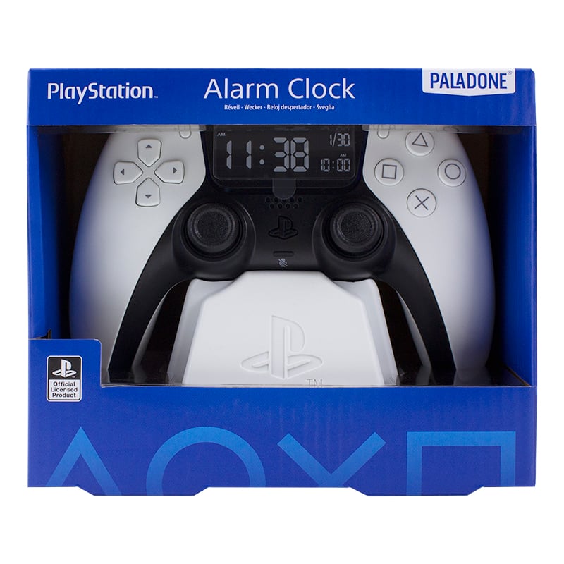PlayStation - Réveil matin manette blanche de PlayStation 5 - flash vidéo