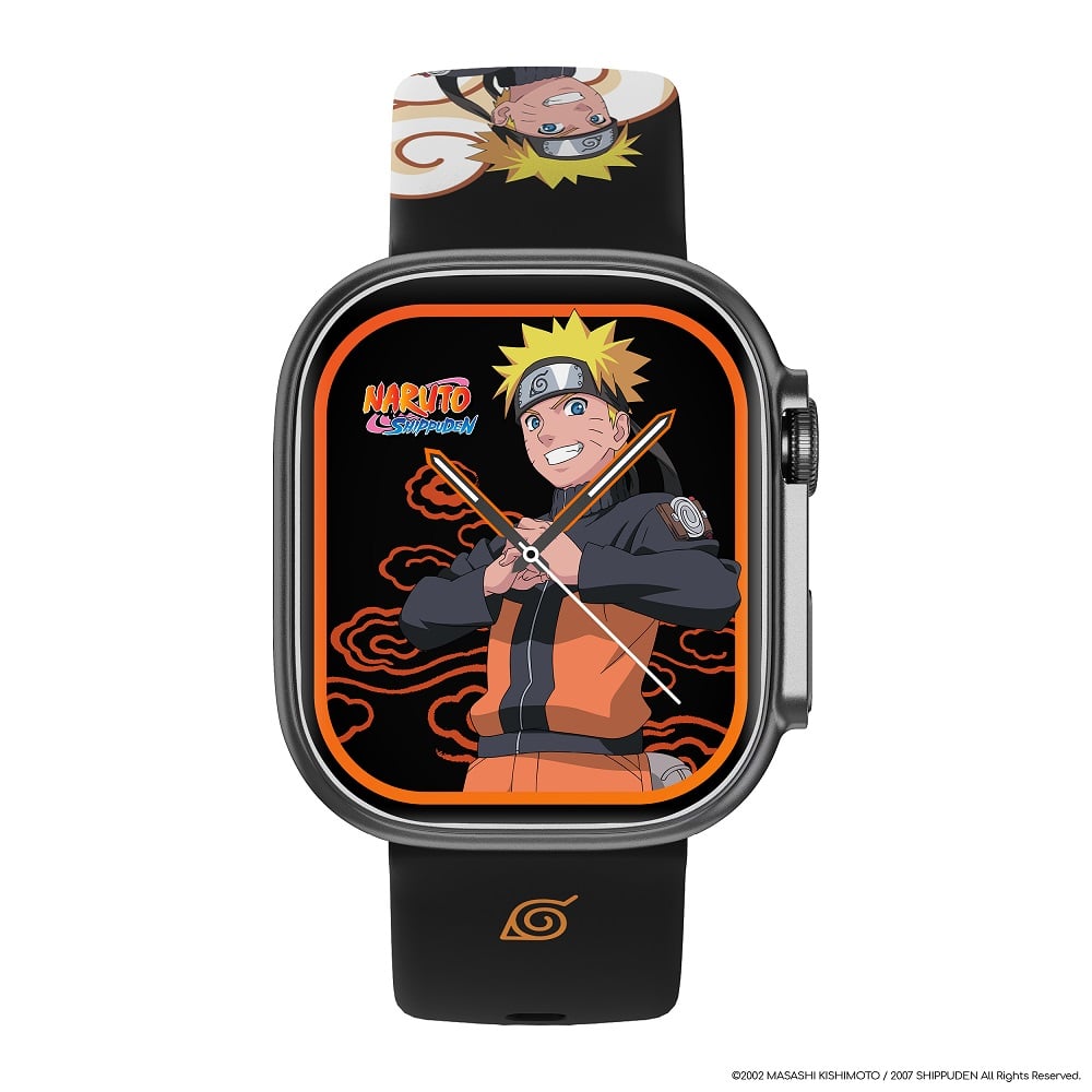 Abyx Fit - Touch 5 - Montre connectée Naruto Shippuden - Naruto Uzumaki - Gris spatial - flash vidéo