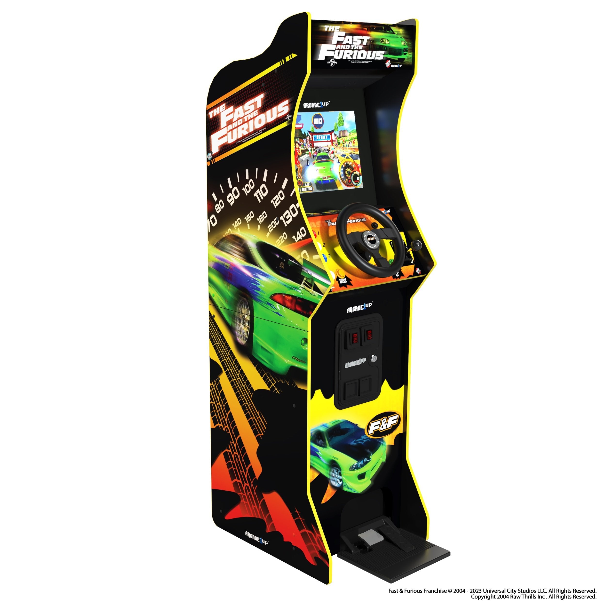 Arcade1Up - The Fast & The Furious Deluxe Arcade Machine - flash vidéo