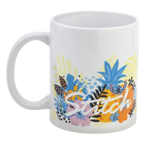 Disney - Tasse en céramique Ananas Stitch - 325ml - flash vidéo