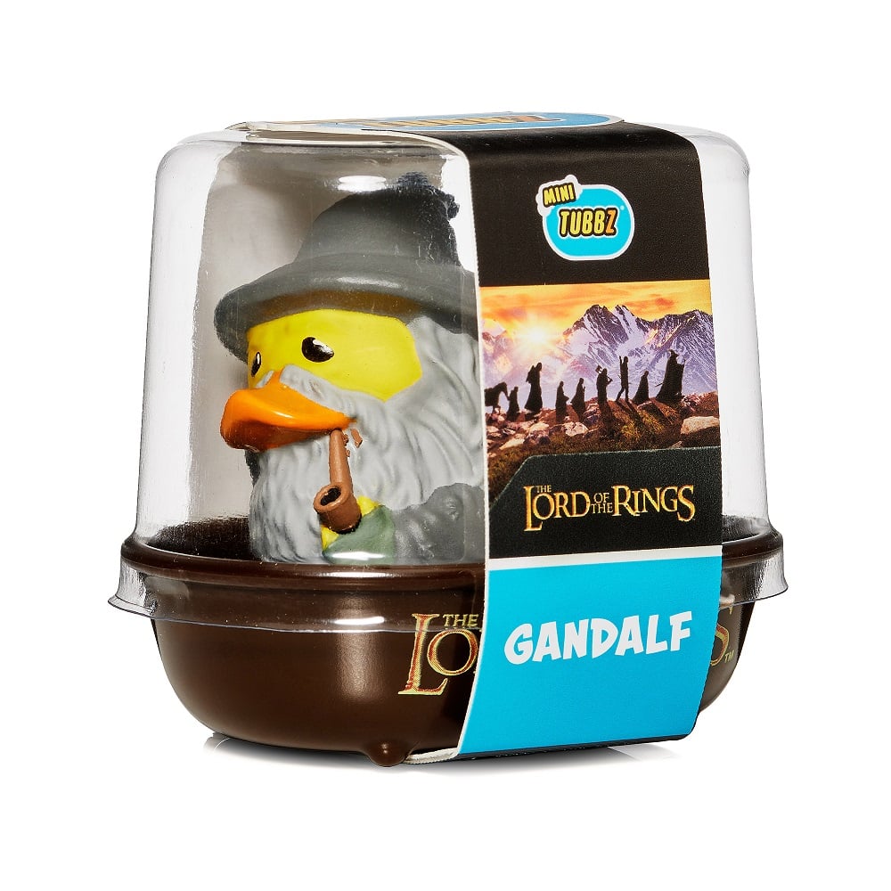 Numskull - Mini TUBBZ Canard de bain - Le Seigneur des anneaux - Gandalf le Gris (Édition baignoire) - 8cm - flash vidéo