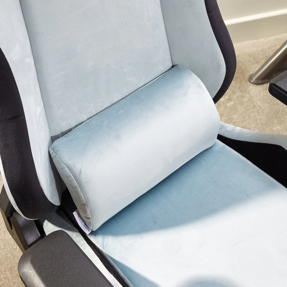 X Rocker - Chaise de bureau en tissu Messina Gris Argenté - flash vidéo