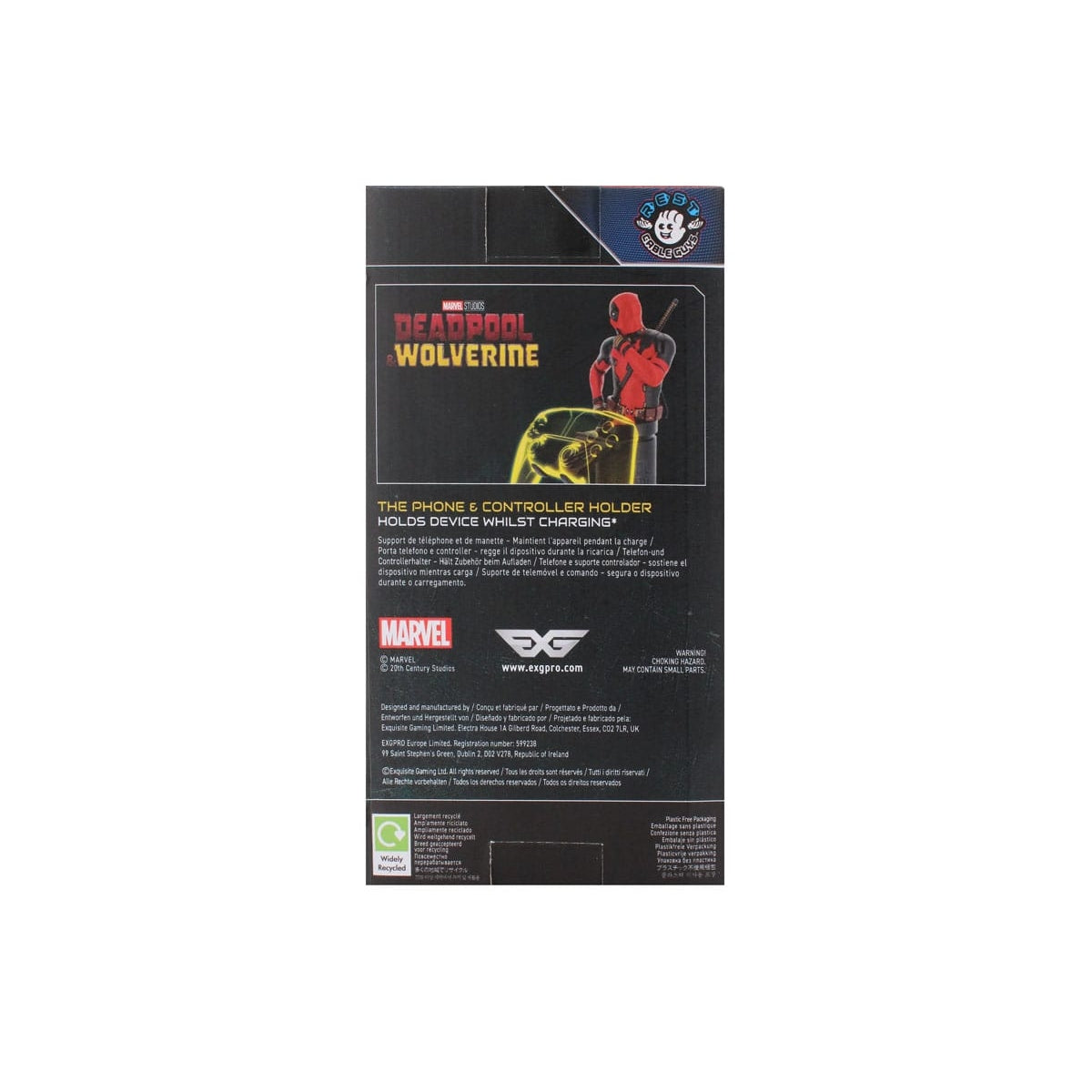 Cable Guys R.E.S.T - Marvel - Deadpool Support pour Téléphone et Manette - flash vidéo