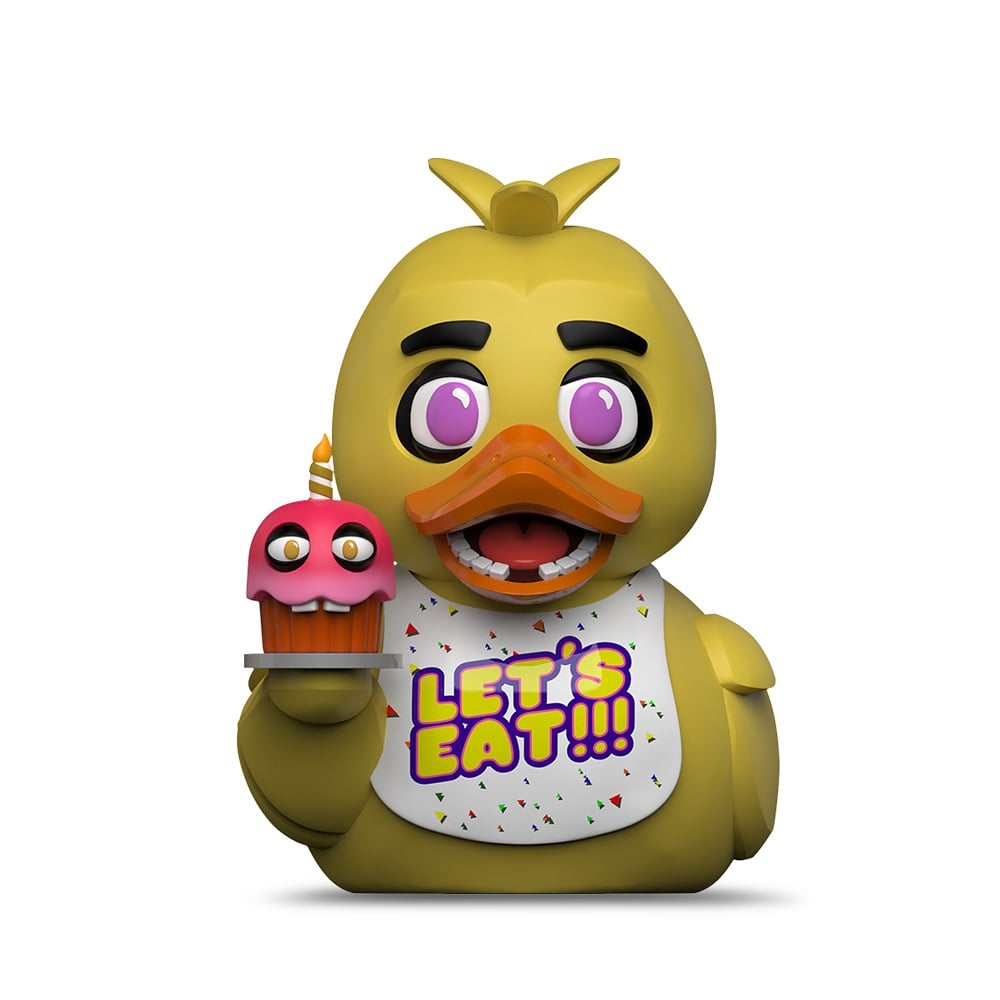 Numskull - TUBBZ Canard de bain - Five Nights at Freddy's - Chica (Première Édition) - 9cm - flash vidéo