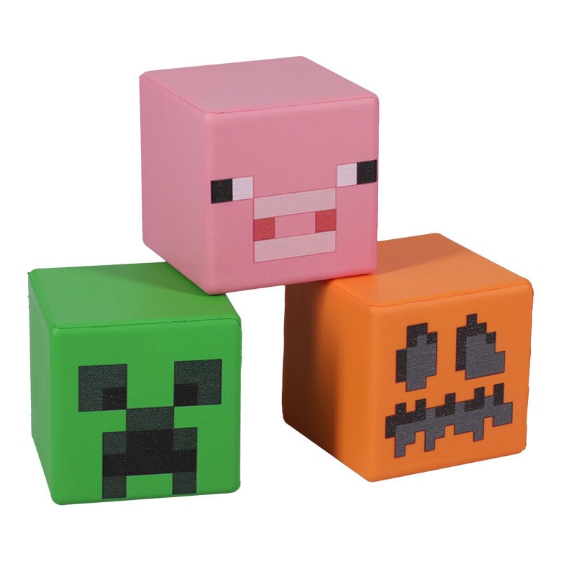 Mojang Studios - Minecraft Blocks Anti-Stress (CDU de 12pcs) - flash vidéo