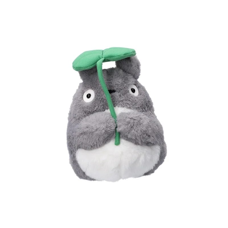 Ghibli - Mon Voisin Totoro - Peluche Nakayoshi Totoro Big avec feuille - flash vidéo