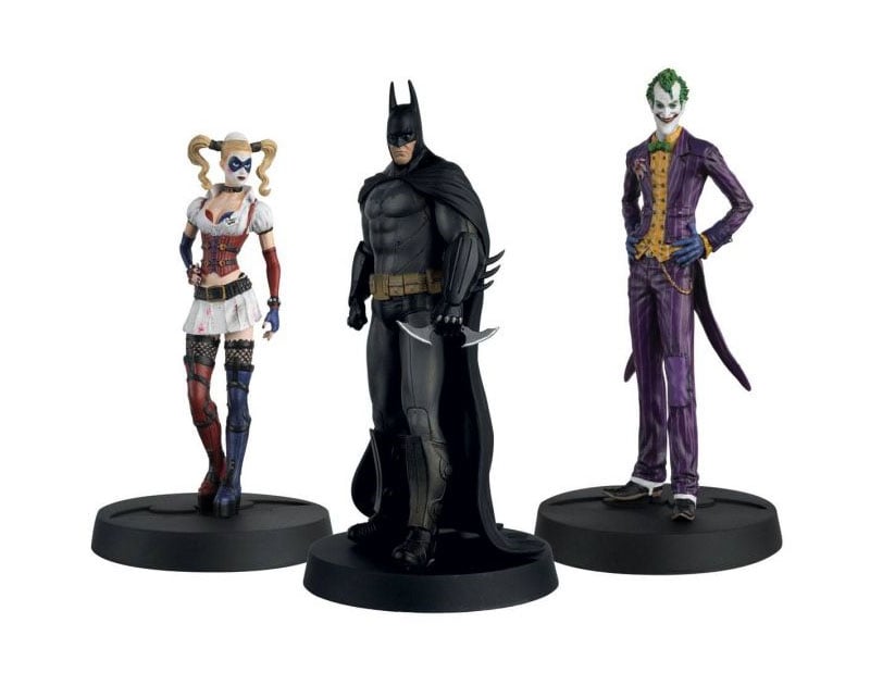 Batman Arkham Asylum Hero Collection - Pack 3 figurines 1/16 10ème Anniversaire Box 13 cm - flash vidéo