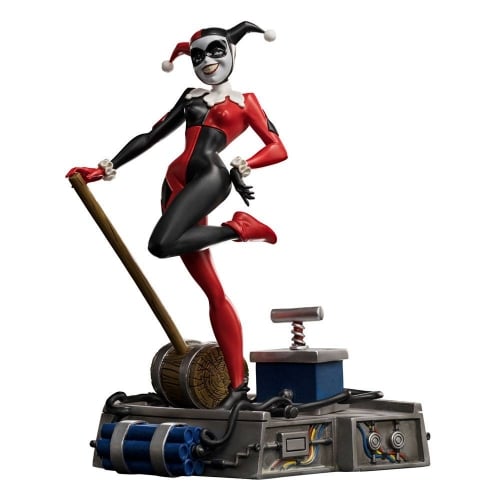 Iron Studios - Arts Scale 1/10 - DC Comics - Batman: The Animated Series - Harley Quinn Statue 20cm - flash vidéo