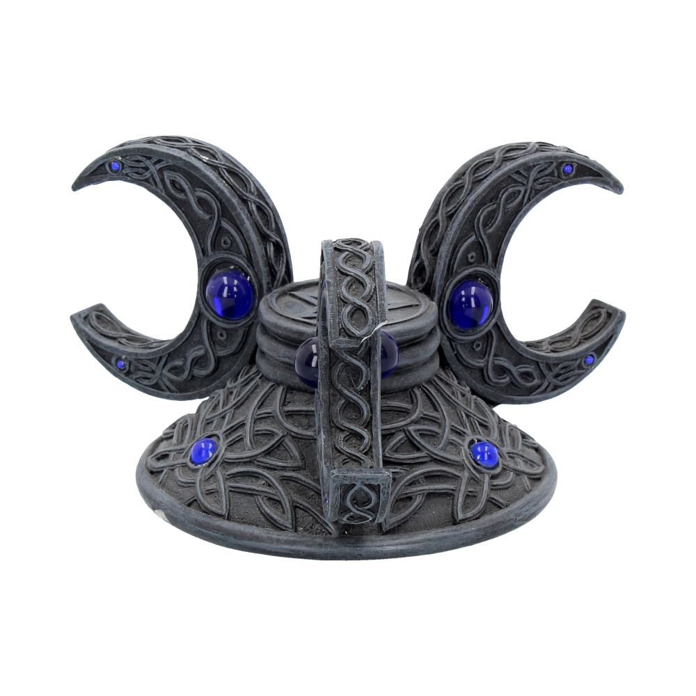 Triple Moon Crystal Ball Holder 10cm - flash vidéo