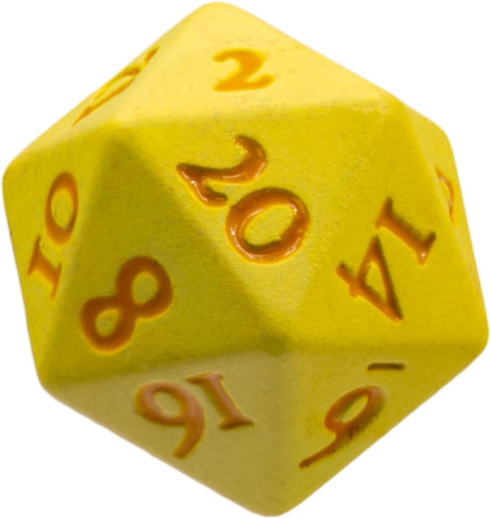 Ultra Pro - Vivid Heavy Metal D20 : Jaune - flash vidéo