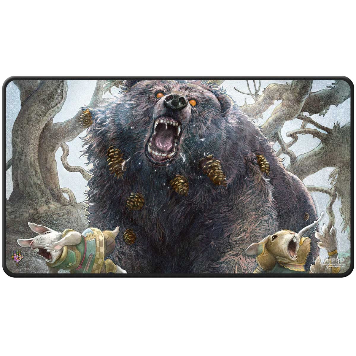 Ultra Pro - Magic: The Gathering - Bloomburrow - Tapis de jeu Lumra, le souffleur des bois noir (60 x 34 cm) - flash vidéo