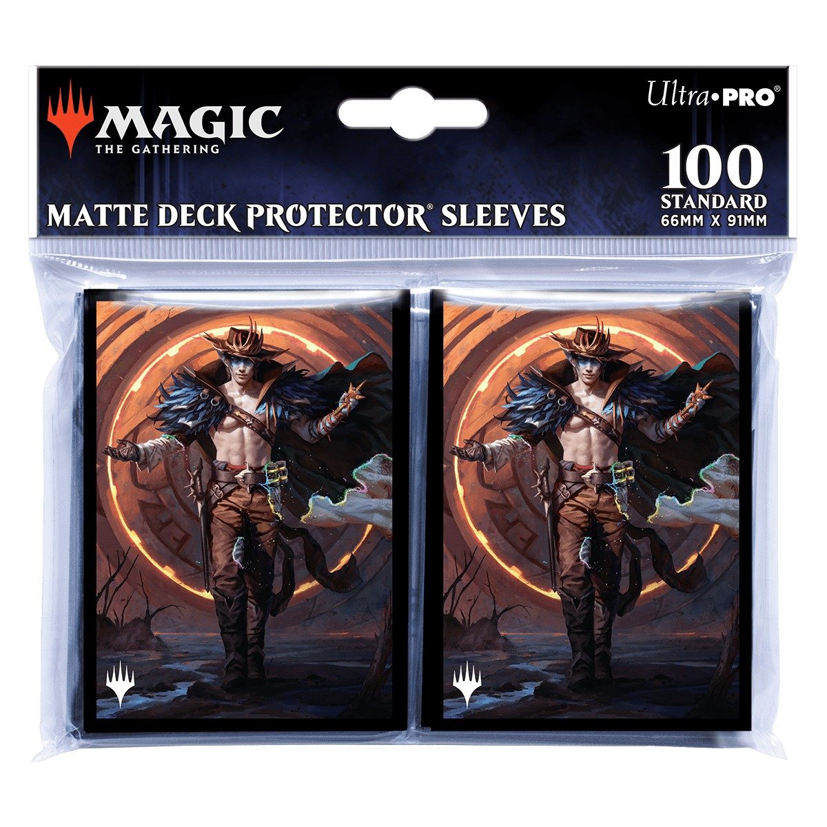 Ultra Pro - Magic: The Gathering - Outlaws of Thunder Junction - Sachet de 100 protèges cartes standard - Oko, le meneur (63 x 89 mm) - flash vidéo