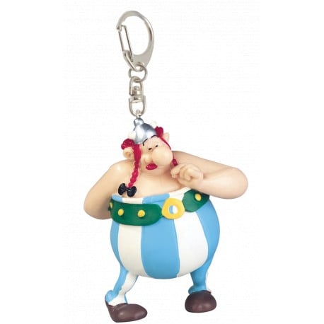 Astérix - Porte-clés Obélix amoureux avec bouquet de fleurs - flash vidéo