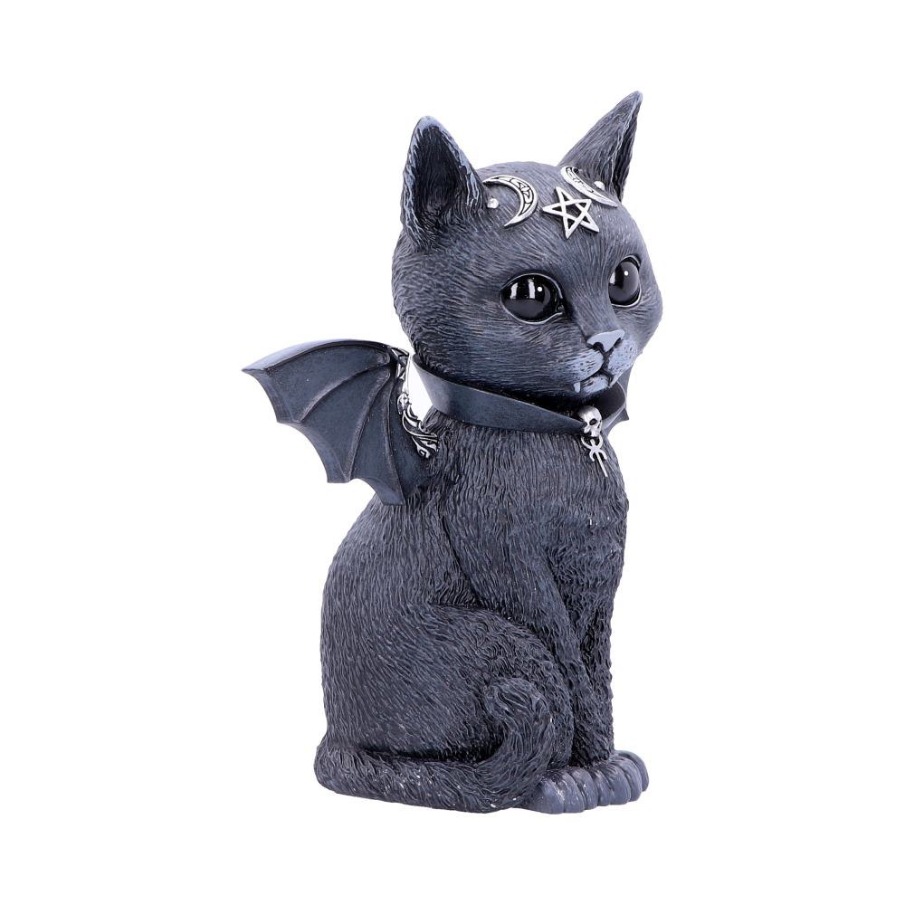 Malpuss - Figurine de chat occulte ailé 24cm - flash vidéo