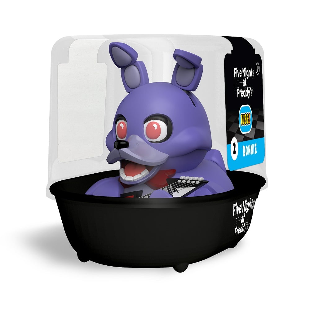 Numskull - TUBBZ Canard de bain - Five Nights at Freddy's - Bonnie (Première Édition) - 9cm - flash vidéo