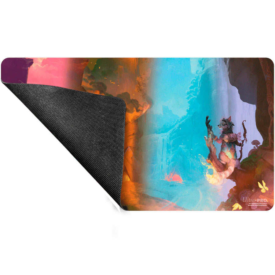Ultra Pro - Magic: The Gathering - Bloomburrow - Tapis de jeu Terres de saison : Montagne (60 x 34 cm) - flash vidéo