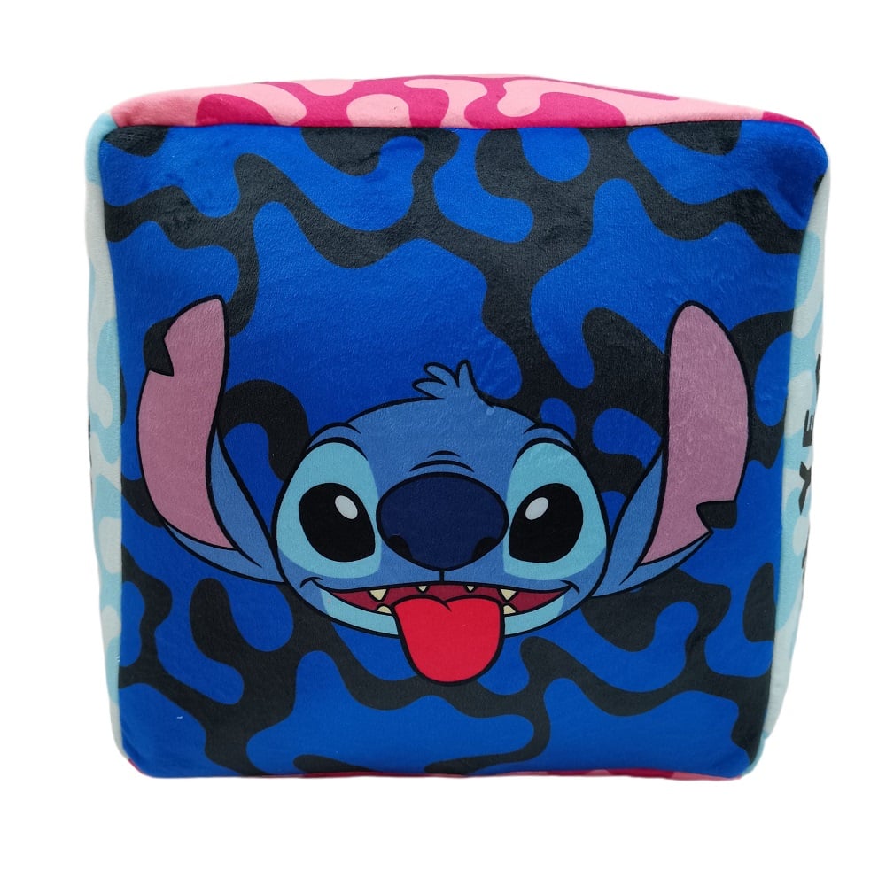 Disney - Lilo et Stitch - Coussin Cube Premium (25x25x25cm) - flash vidéo