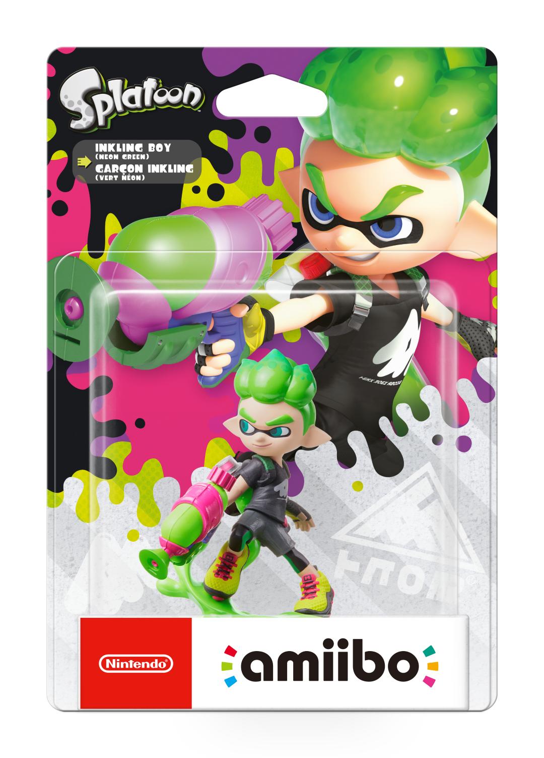 Amiibo Inklink Boy Neon Green - Splatoon Collection - flash vidéo