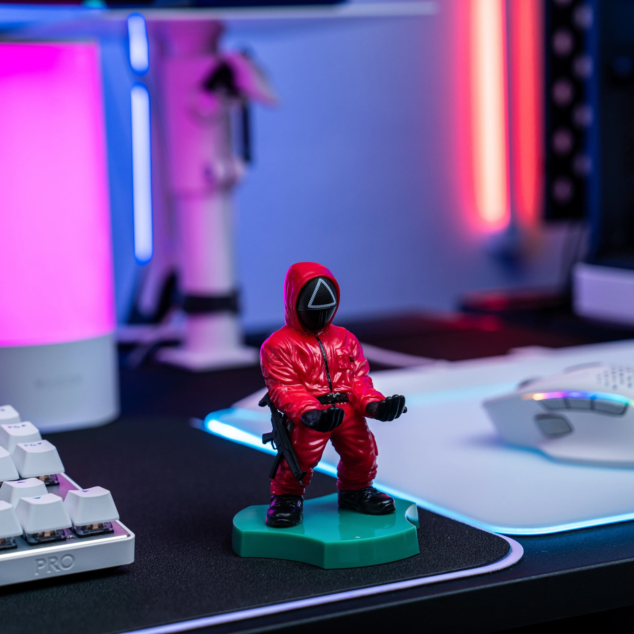 Cable Guys Holdems - Squid Game - Support pour écouteurs et téléphone Garde Triangle - flash vidéo