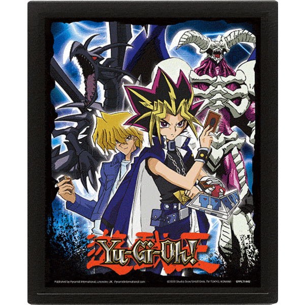 Yu-Gi-Oh! - Affiche lenticulaire 3D Dragon Crâne Noir - flash vidéo