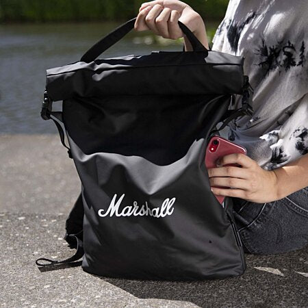 Marshall - Sac à dos étanche Storm Rider Noir et Blanc - flash vidéo