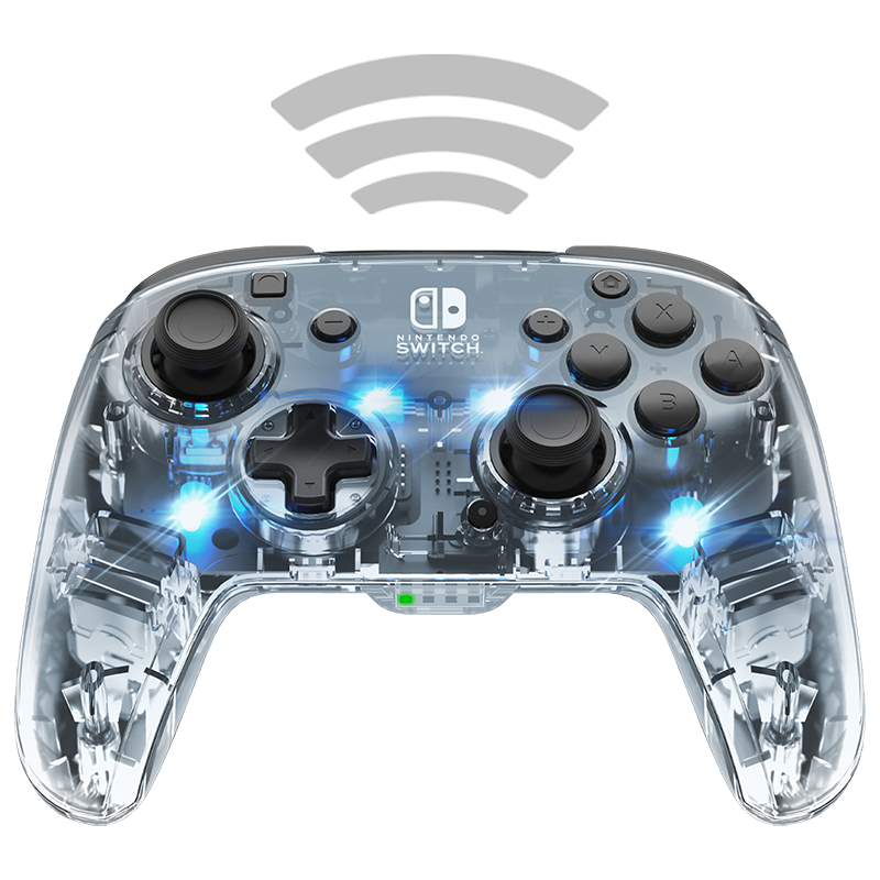 PDP - Manette sans fil Deluxe Afterglow pour Nintendo Switch et Switch OLED - flash vidéo