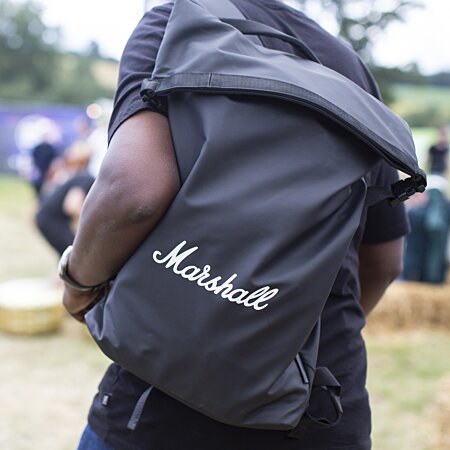 Marshall - Sac à dos étanche Storm Rider Noir et Blanc - flash vidéo