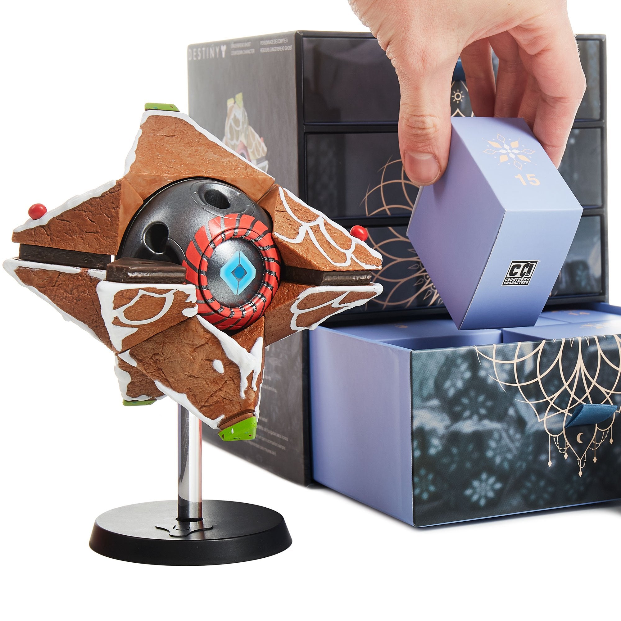 Bungie - Destiny - Calendrier de l'Avent 24 jours (Figurine Ghost Shell pain d'épice à monter) - flash vidéo