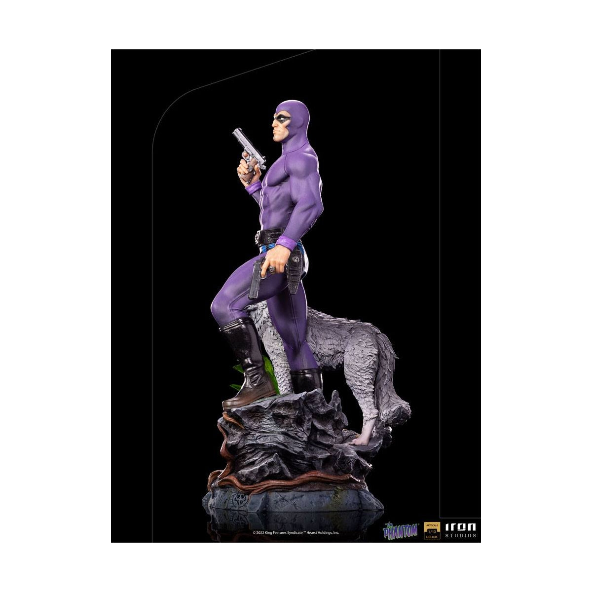 Iron Studios - Deluxe Arts Scale 1/10 - Defenders of the Earth - The Phantom Statue 25cm - flash vidéo